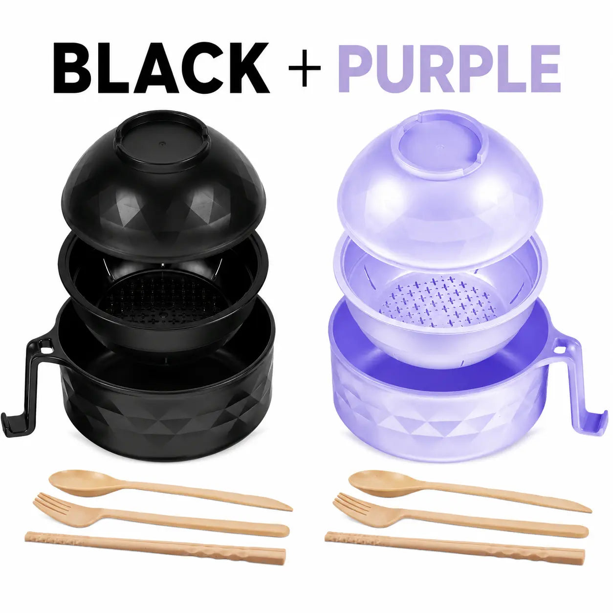 Microwave Ramen Bowl Set withHandle