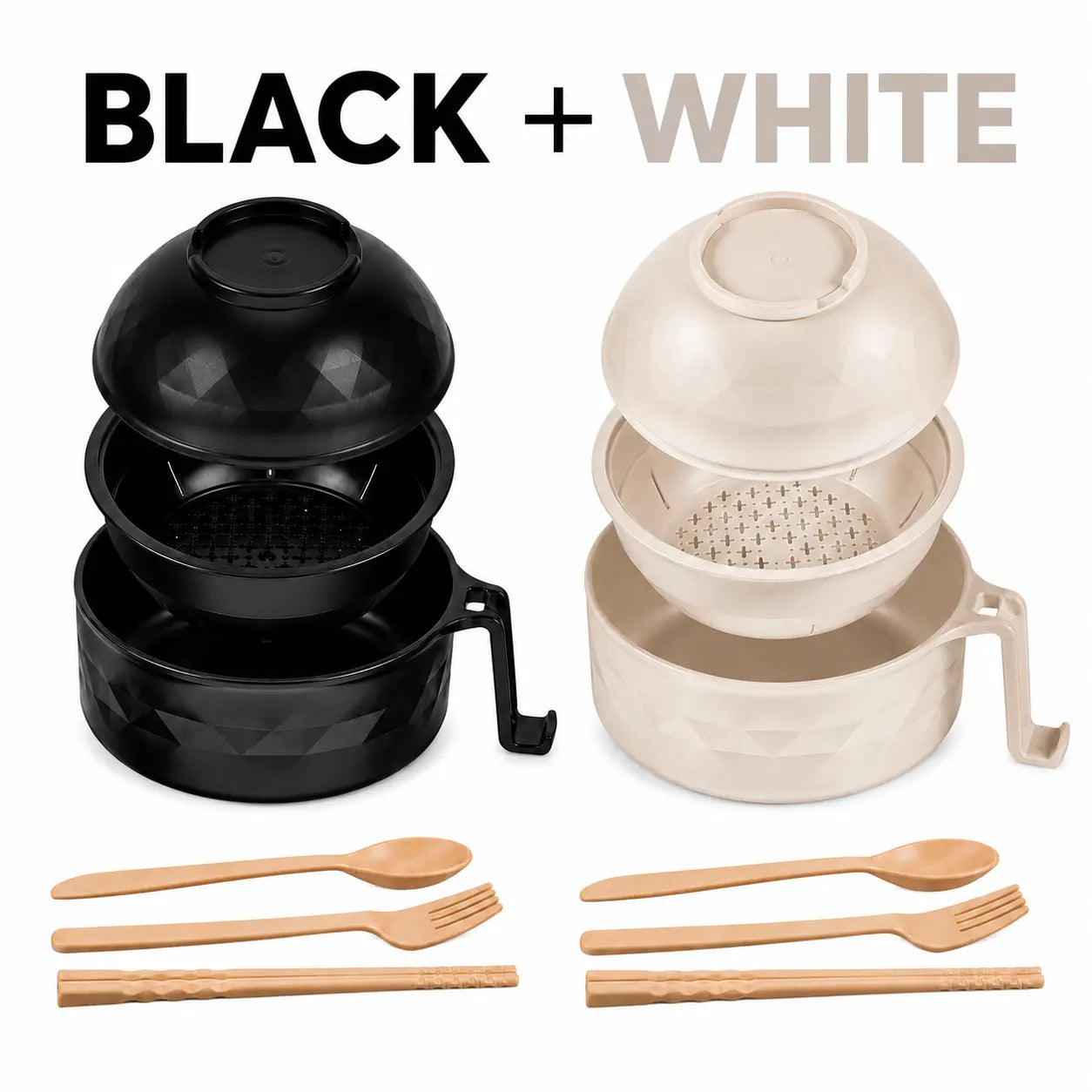 Microwave Ramen Bowl Set withHandle