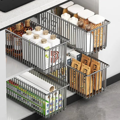 Pull-Out Cabinet Organizer Basket