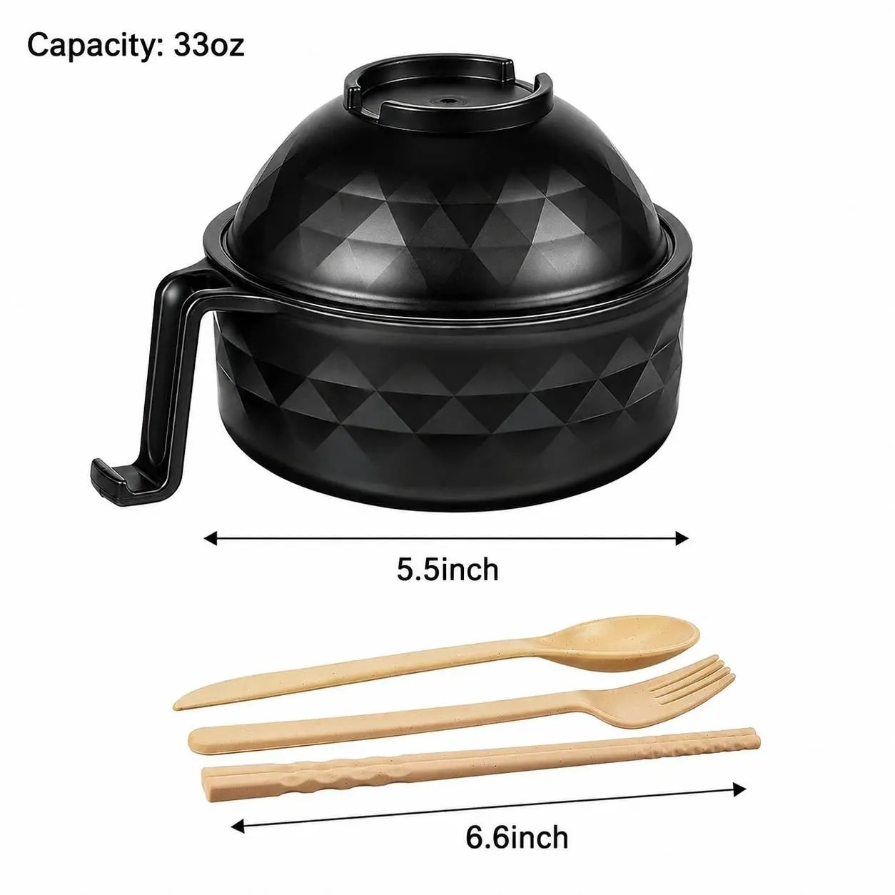 Microwave Ramen Bowl Set withHandle
