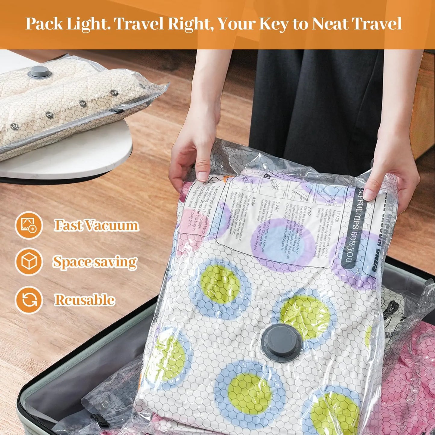 Cordless Travel Vacuum BagSet Vacuum Bags