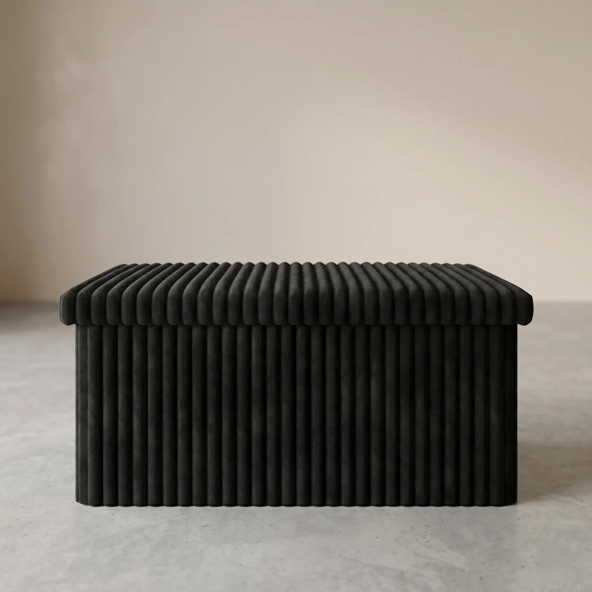 30" Tufted UpholsteredFolding Storage Ottoman Bench