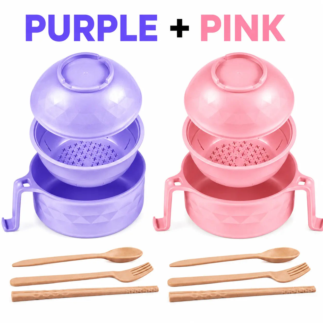 Microwave Ramen Bowl Set withHandle