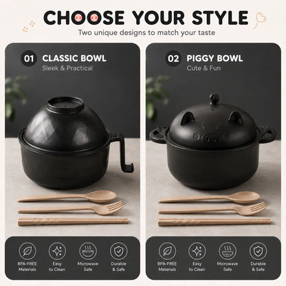 Microwave Ramen Bowl Set withHandle
