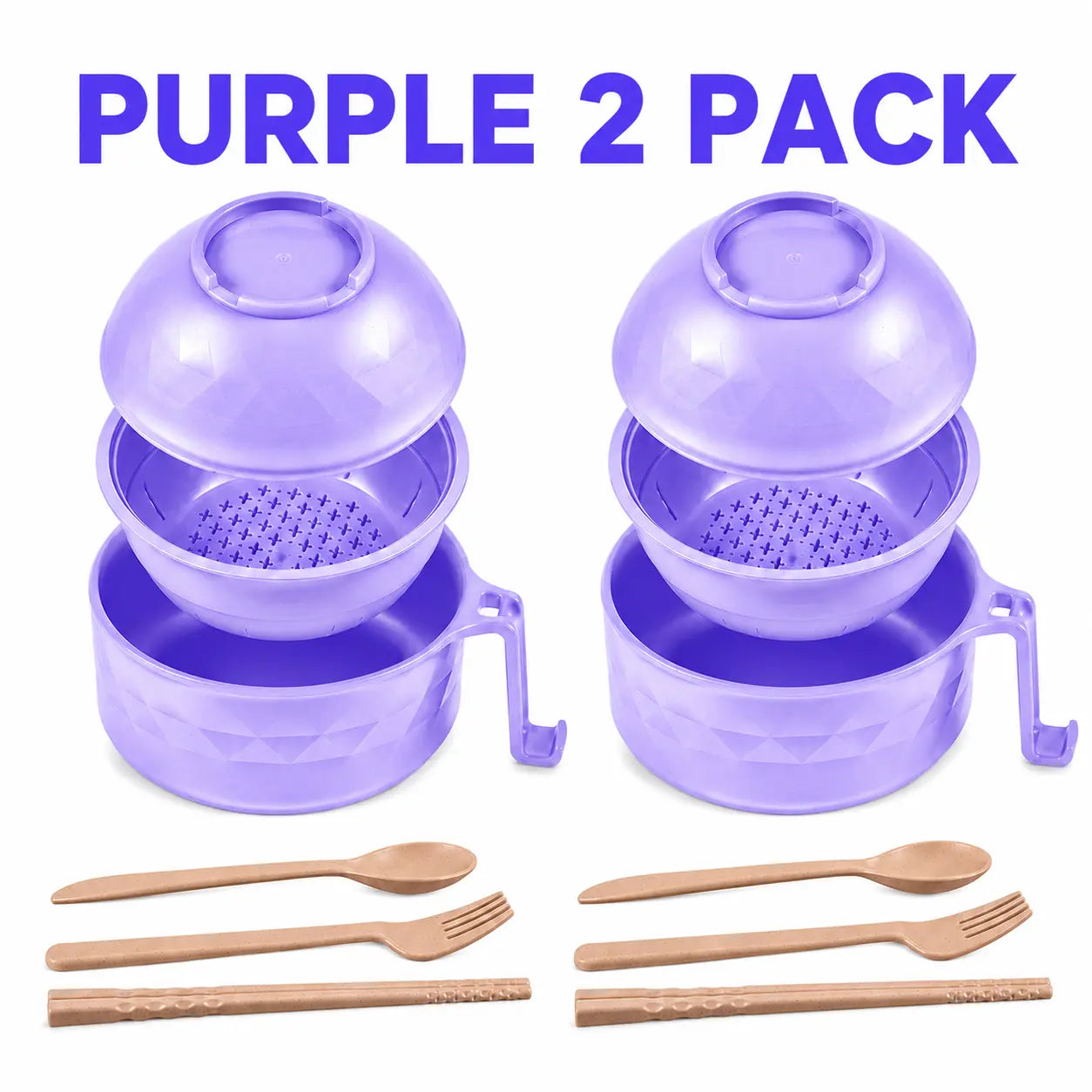 Microwave Ramen Bowl Set withHandle