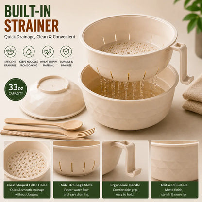 Microwave Ramen Bowl Set withHandle