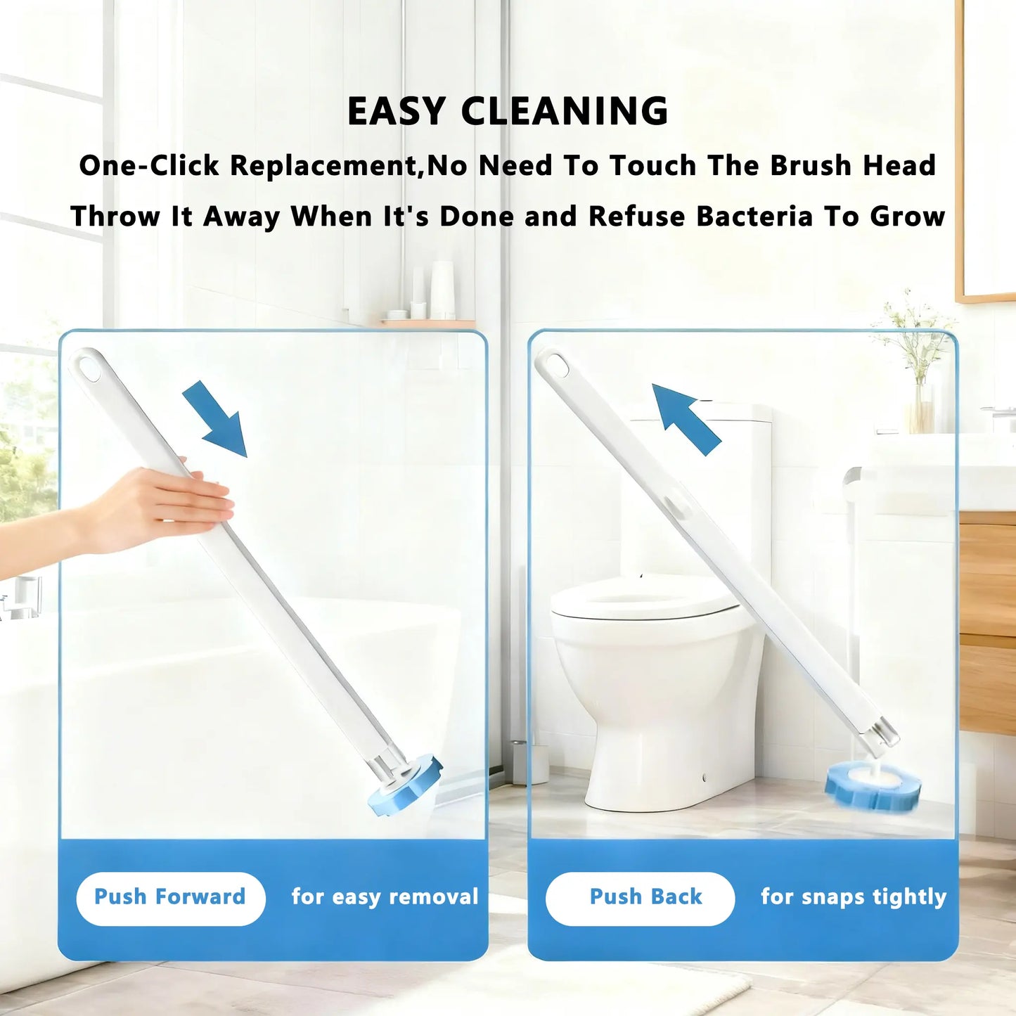 Disposable Toilet Brush Toilet BowlWand Holder