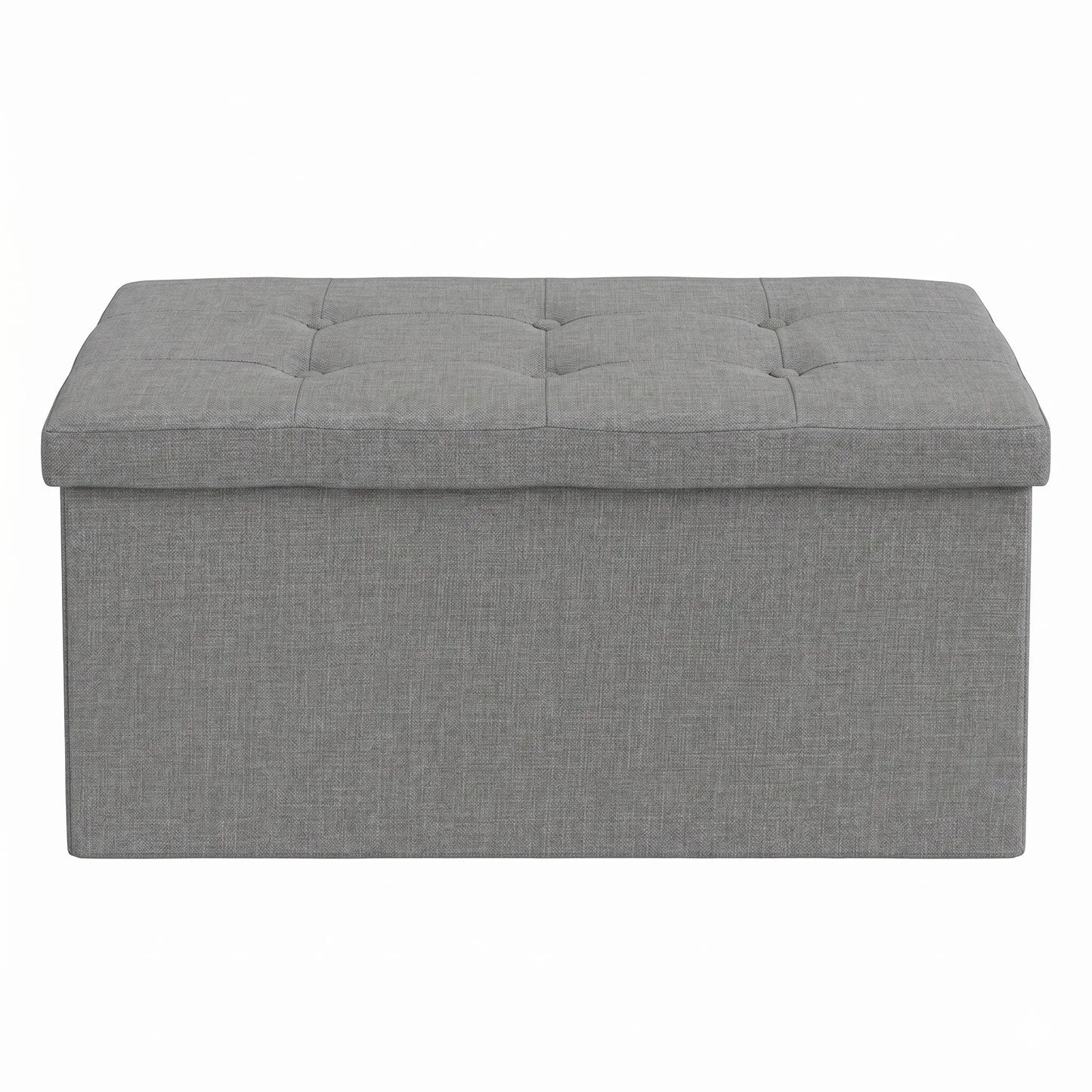 30" Tufted UpholsteredFolding Storage Ottoman Bench
